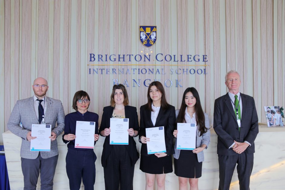 Six Brighton College Bangkok Pupils, Teachers and Staff have been recognised in the OxfordAQA Go Further Awards 2021