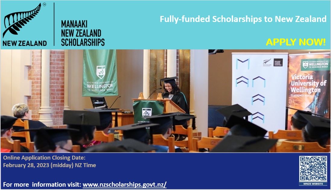Manaaki New Zealand Scholarships 2023