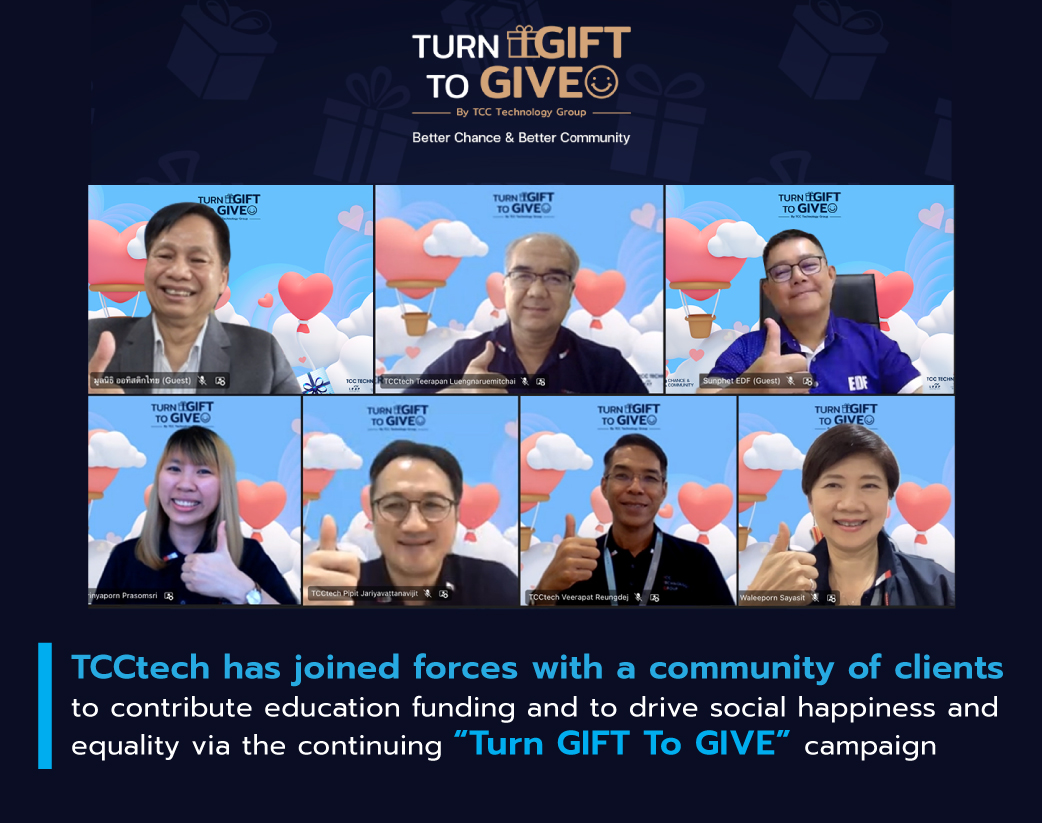 TCCtech has joined forces with a community of clients to contribute education funding and to drive social happiness and equality via the continuing “Turn GIFT To GIVE” campaign