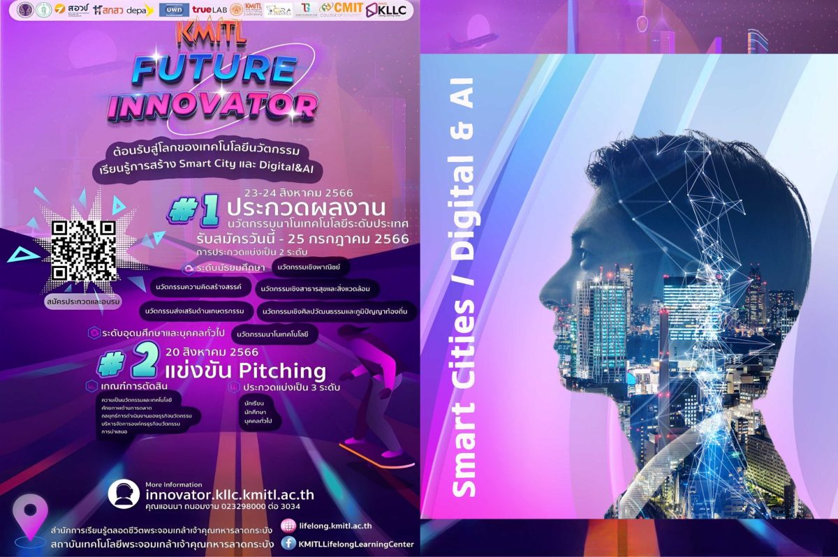 สจล.จัดงาน KMITL Future Innovator ประกวดนวัตกรรมนาโนเทคโนโลยี ระดับประเทศครั้งที่ 11 และประกวดไอเดียนวัตกรรม Pitching สมัครวันนี้ – 25 ก.ค.66