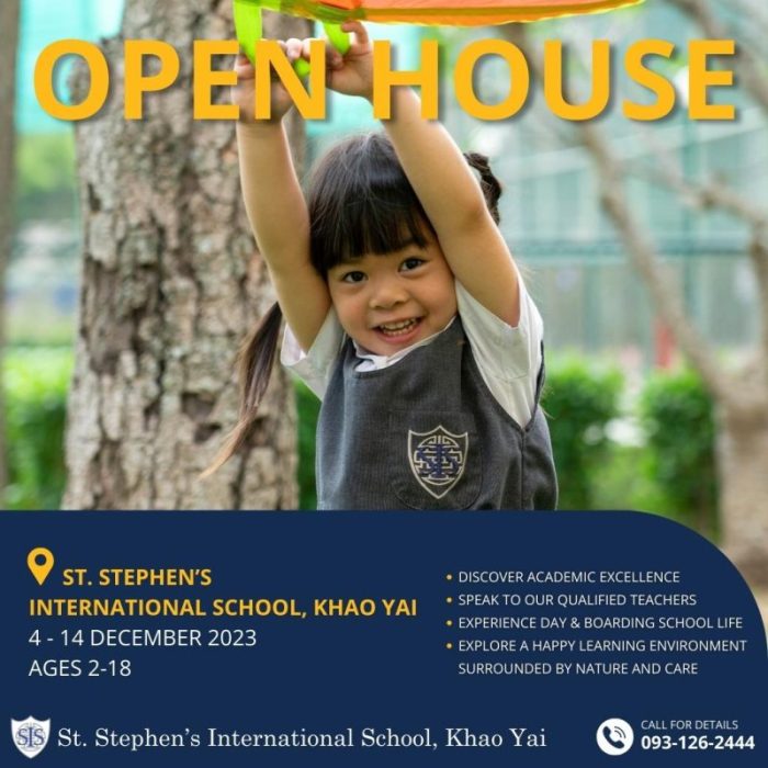 St. Stephen’s International School, Khao Yai Invites Families to its Open House Event in December 2023