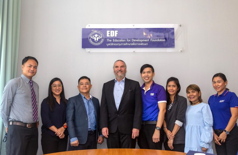 มูลนิธิ EDF ต้อนรับคณะจากสำนักงานฝ่ายโปรแกรมการเรียนการสอนภาษาอังกฤษ สถานเอกอัครราชทูตสหรัฐอเมริกา