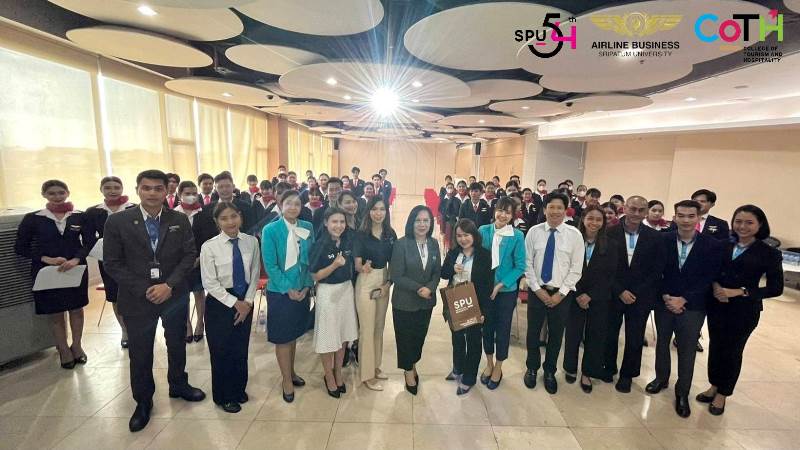 CoTH SPU “ฝึกงานได้งาน” #2 ร่วมกับ Bangkok Airway เพิ่มความรู้และทักษะการทำงานในธุรกิจการบิน มุ่งสร้างโอกาสให้นักศึกษาได้ร่วมงานในอุตสาหกรรมการบิน