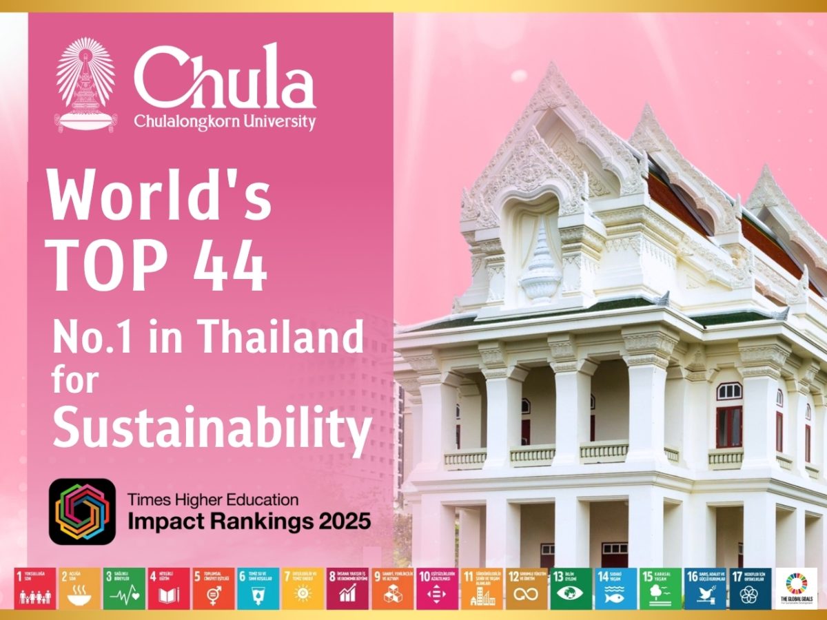 จุฬาฯ ผงาดอันดับ Top 44 ของโลกด้านความยั่งยืน ใน THE Impact Rankings 2025 และครองอันดับ 1 ของไทยอีกครั้ง จุฬาฯ ผงาดอันดับ Top 44 ของโลกด้านความยั่งยืน ใน THE Impact Rankings 2025 และครองอันดับ 1 ของไทยอีกครั้ง