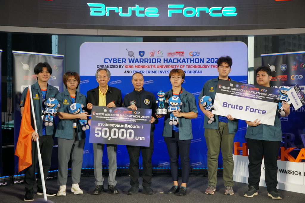 ตร.ไซเบอร์ จับมือ มจธ. พัฒนากำลังคนสร้างเครือข่าย Cyber Security พร้อมประกาศผลการแข่งขันปั้นนักรบไซเบอร์รุ่นใหม่ Cyber Warrior Hackathon 2025