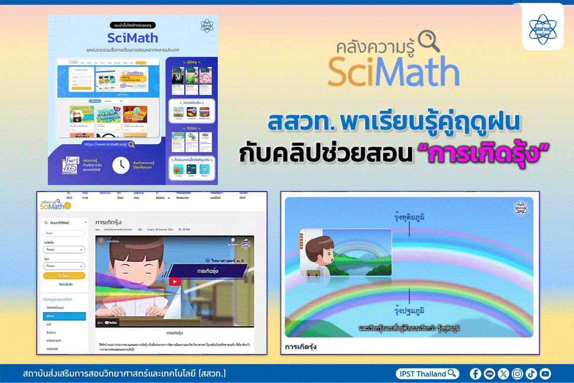เรียนรู้ปรากฏการณ์ธรรมชาติ “การเกิดรุ้ง” ในฤดูฝน เรียนรู้ปรากฏการณ์ธรรมชาติ “การเกิดรุ้ง” ในฤดูฝน