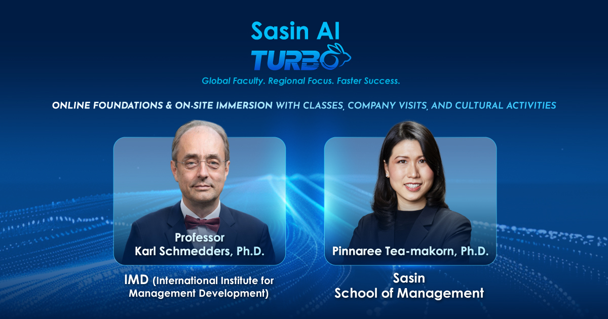 ศศินทร์ เปิดหลักสูตรระยะสั้น Sasin AI Turbo พลิกโฉมธุรกิจด้วย Agentic AI