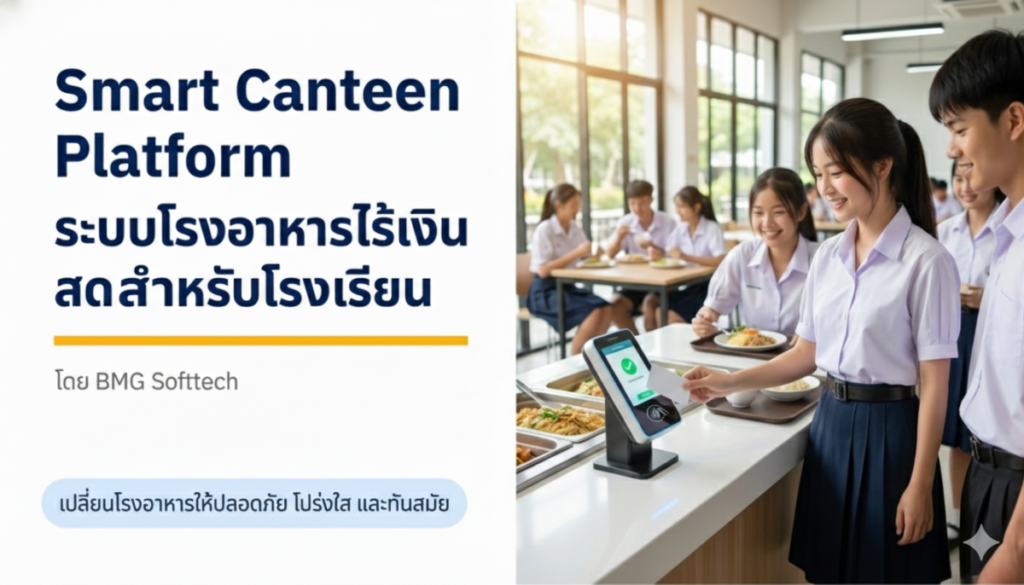 BMG Softtech ชี้ช่องโรงเรียนยุคใหม่ เลิกแบกต้นทุนโรงอาหาร “ค่าระบบรายหัว” แนะปรับโมเดลลงทุนครั้งเดียวเพื่อคืนกำไรสู่ทุนการศึกษา