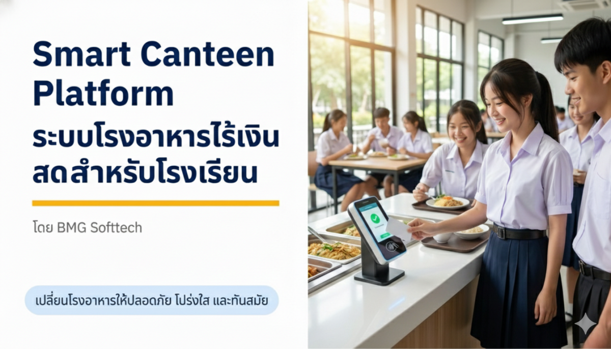 BMG Softtech ชี้ช่องโรงเรียนยุคใหม่ เลิกแบกต้นทุนโรงอาหาร “ค่าระบบรายหัว” แนะปรับโมเดลลงทุนครั้งเดียวเพื่อคืนกำไรสู่ทุนการศึกษา