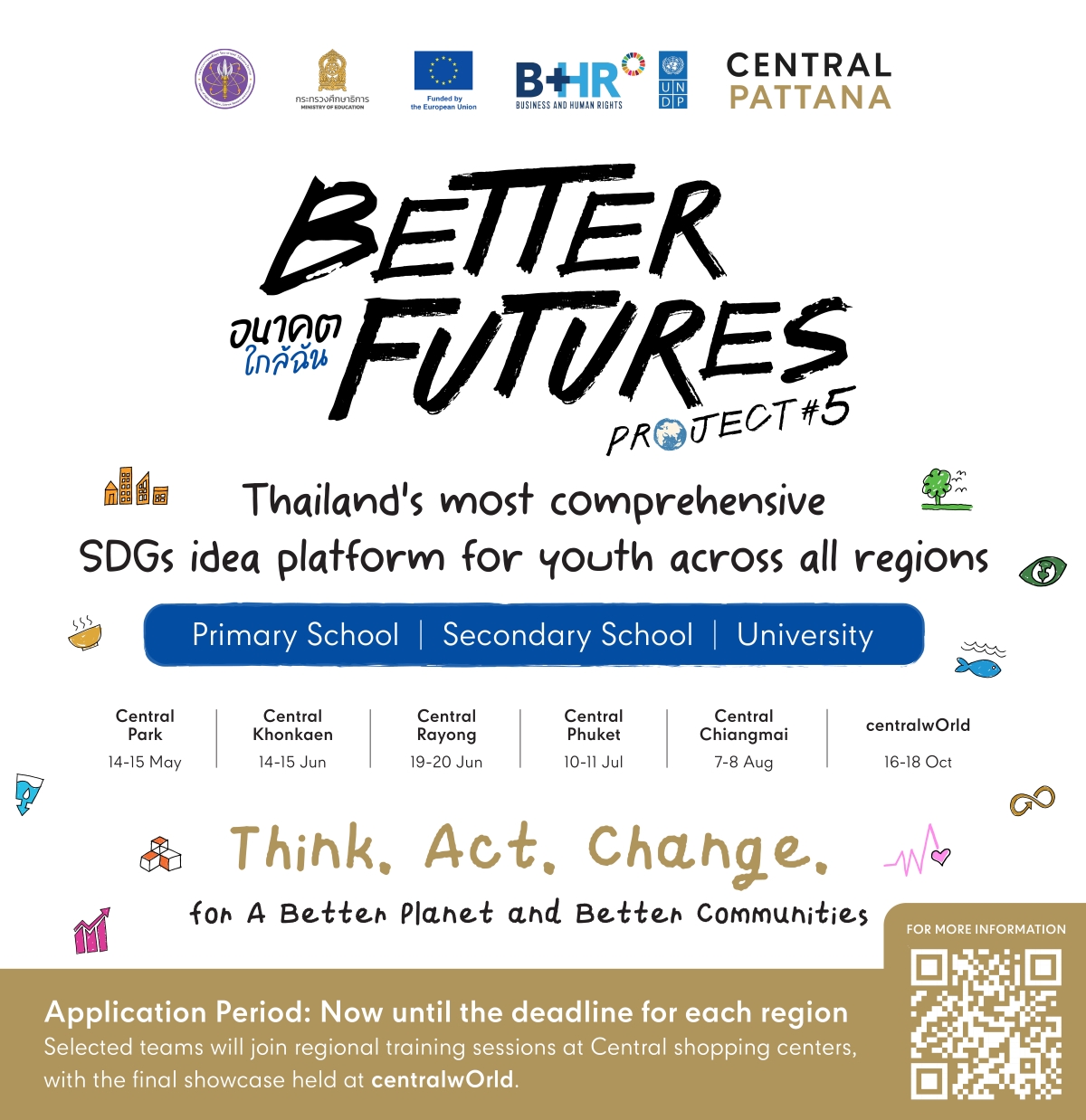 Central Pattana Joins Forces with UNDP, the Ministry of Education, the Ministry of Higher Education, Science, Research and Innovation, and Partners to Launch “Better Futures Project 2026: Futures Near Me”