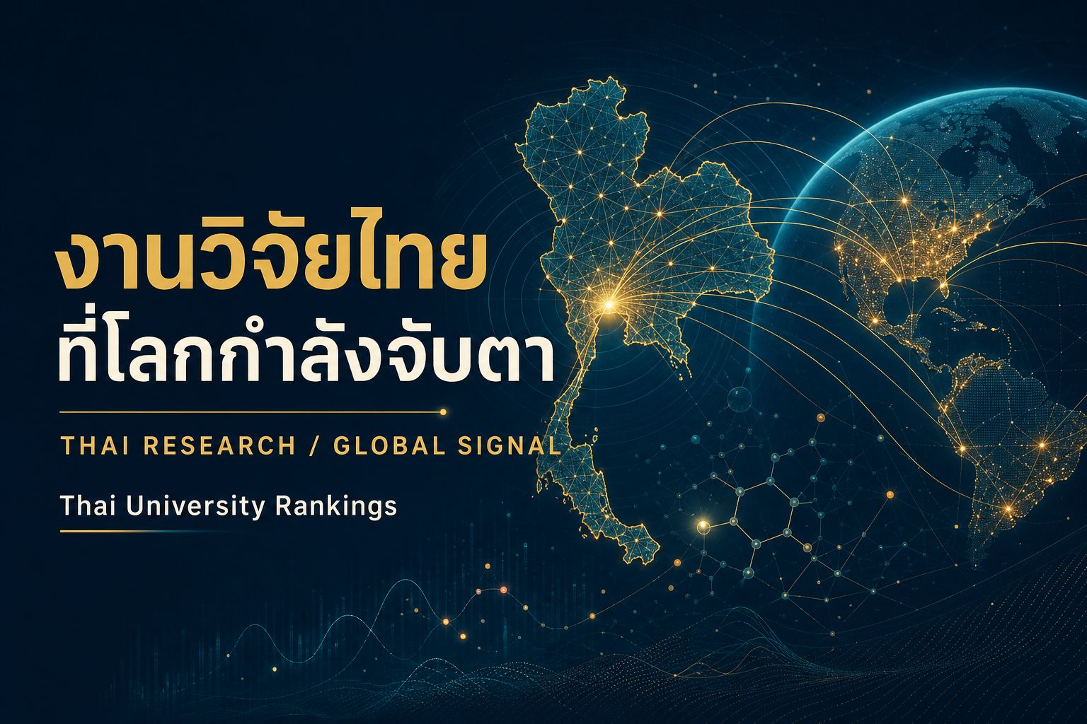 Thai University Rankings เปิดบริการใหม่ “งานวิจัยไทยที่โลกกำลังจับตา” เชื่อมผลงานนักวิจัยไทยกับแหล่งวิชาการระดับโลก