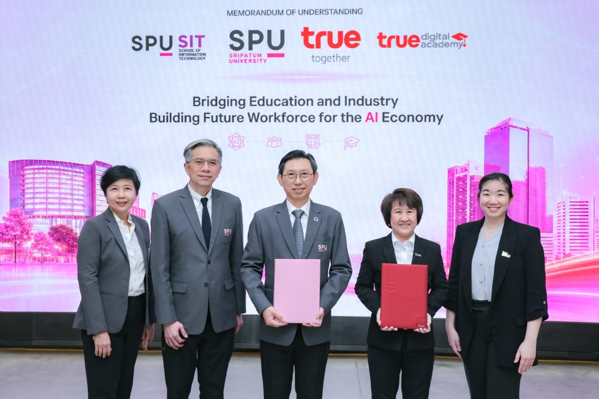 ปั้น Future Workforce ยุค AI…ทรู ผนึก ม.ศรีปทุม ออกแบบการเรียนรู้ใหม่ ยกระดับทักษะ AI รอบด้าน บูรณาการความรู้จากภาคธุรกิจสู่มหาวิทยาลัย สร้าง “ทุนมนุษย์” ปิดช่องว่างตลาดแรงงานแห่งอนาคต ปั้น Future Workforce ยุค AI…ทรู ผนึก ม.ศรีปทุม ออกแบบการเรียนรู้ใหม่ ยกระดับทักษะ AI รอบด้าน บูรณาการความรู้จากภาคธุรกิจสู่มหาวิทยาลัย สร้าง “ทุนมนุษย์” ปิดช่องว่างตลาดแรงงานแห่งอนาคต