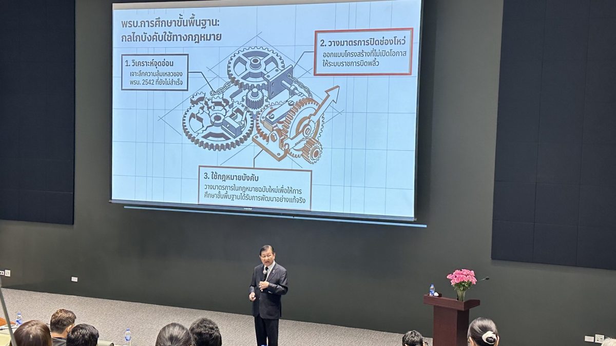 ‘ภาวิช’ จี้ยกร่าง กม.ศึกษาใหม่ ต้องแยก พ.ร.บ.ขั้นพื้นฐานฯ ยกเลิกประถม-มัธยม ปลดล็อก ร.ร.มีอิสระ เตือน AI ดิสรัปฯ ‘ภาวิช’ จี้ยกร่าง กม.ศึกษาใหม่ ต้องแยก พ.ร.บ.ขั้นพื้นฐานฯ ยกเลิกประถม-มัธยม ปลดล็อก ร.ร.มีอิสระ เตือน AI ดิสรัปฯ